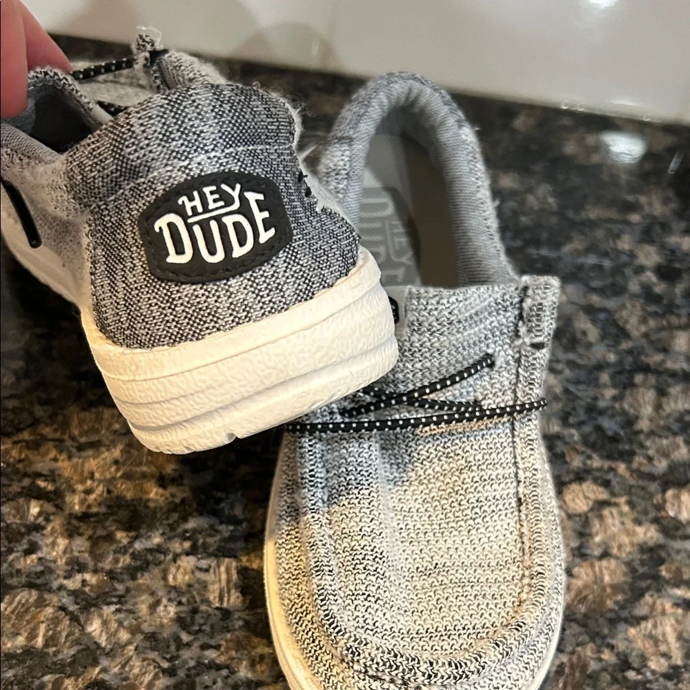 Hey Dude Kids Sneakers - Black and White - Picture 3 of 8